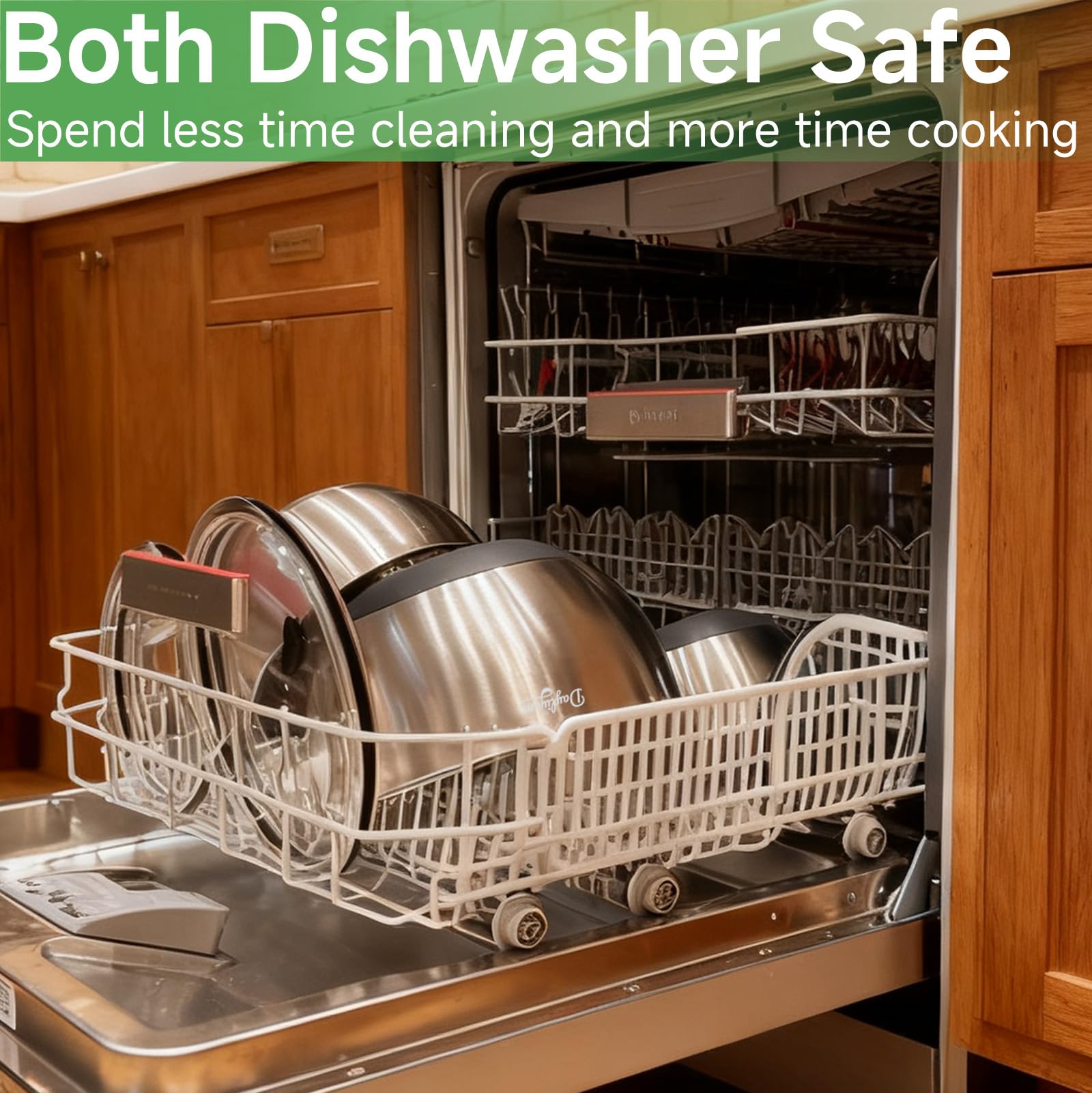 Dayliyum dishwasher-safe bowls and lids simplify cleanup after cooking