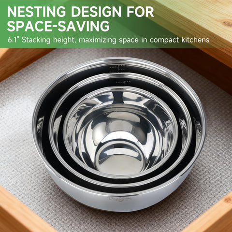 Dayliyum compact nesting design keeps kitchen organized and tidy