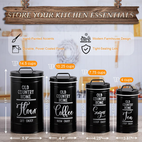 DAYYET black sugar canister seals moisture and preserves texture