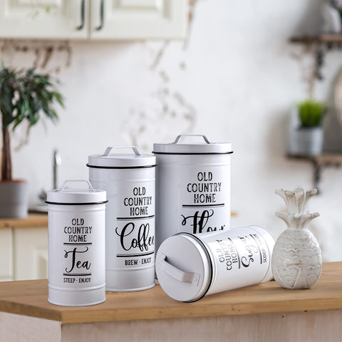 DAYYET canisters set stack neatly, saving counter space and staying sturdy