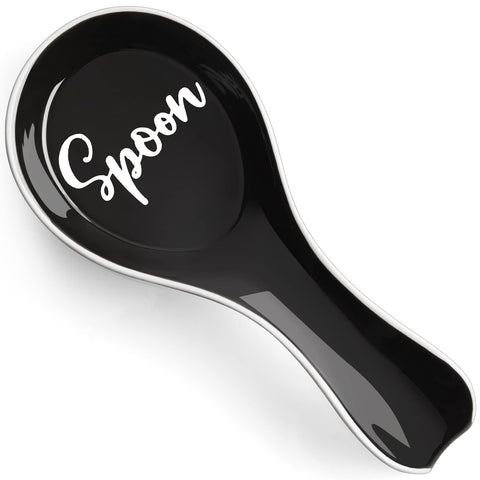 DAYYET ceramic spoon rest on stove top keeps drips contained.