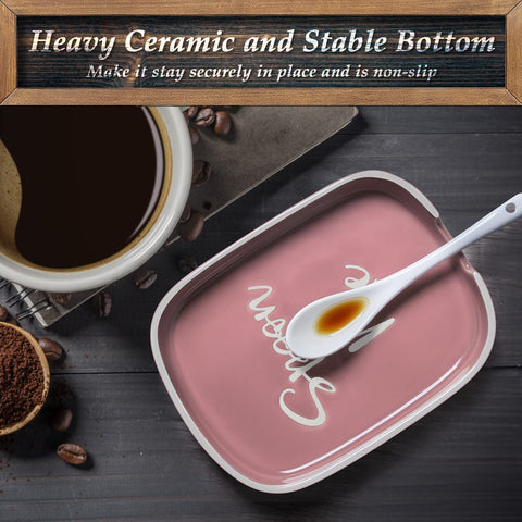 DAYYET country-design spoon rest adds rustic charm to kitchen decor.