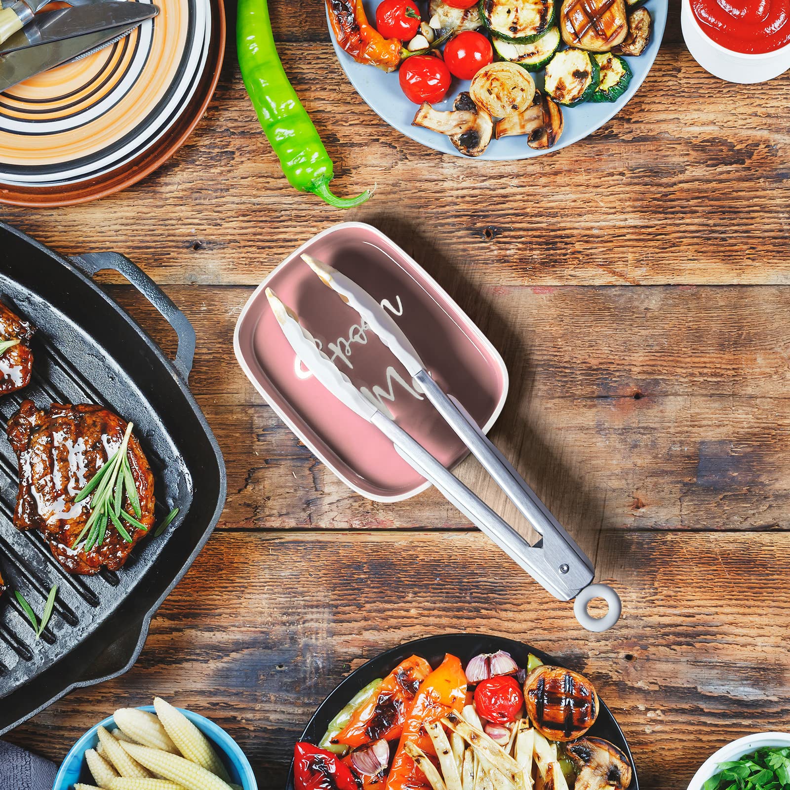 DAYYET kitchen counter decor spoon rest enhances modern rustic spaces.