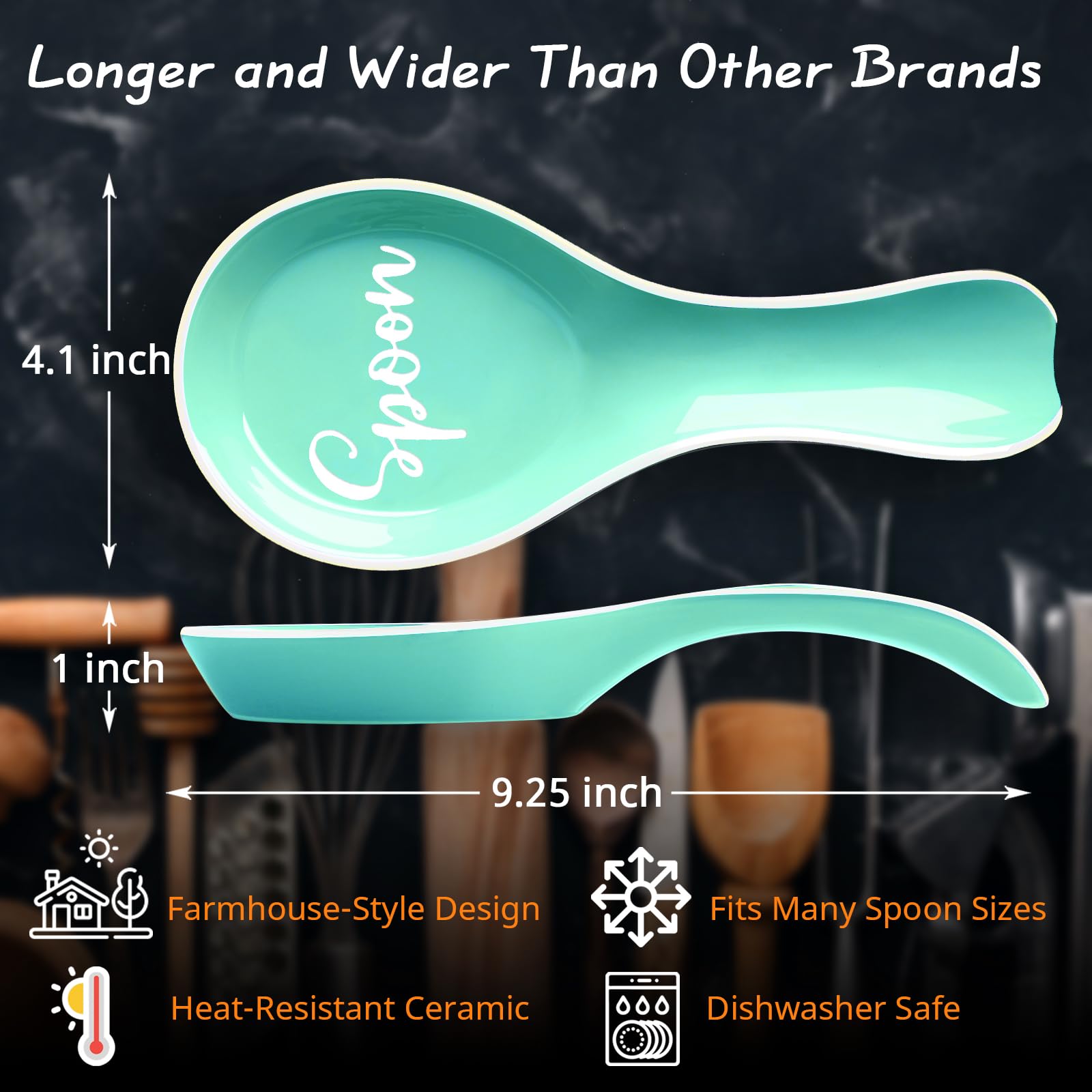 DAYYET spoon-rest-counter-decor complements kitchen decor while keeping counters clean