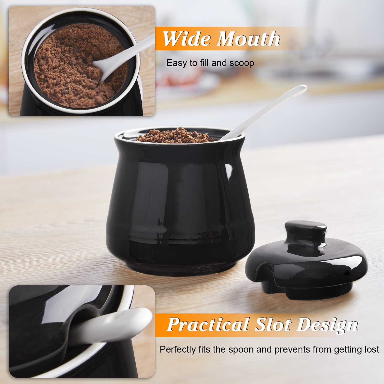 DAYYET sugar bowl with lid keeps contents fresh and tidy.
