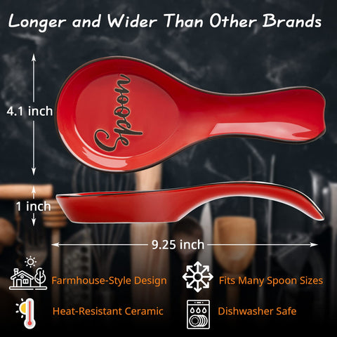DAYYET spoon rest for kitchen counter protects surfaces from drips