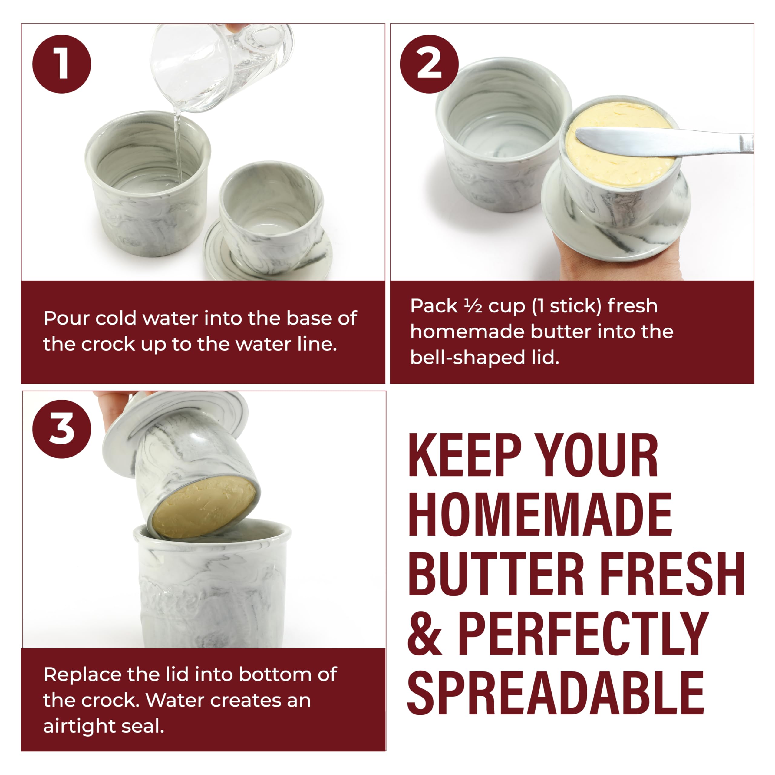 Dazey kitchen setup displays convenient, compact butter making station