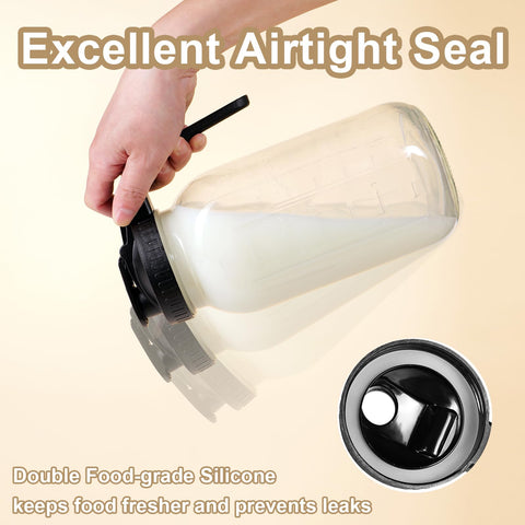 DAZHICN ergonomic pour spout delivers smooth, controlled pouring.