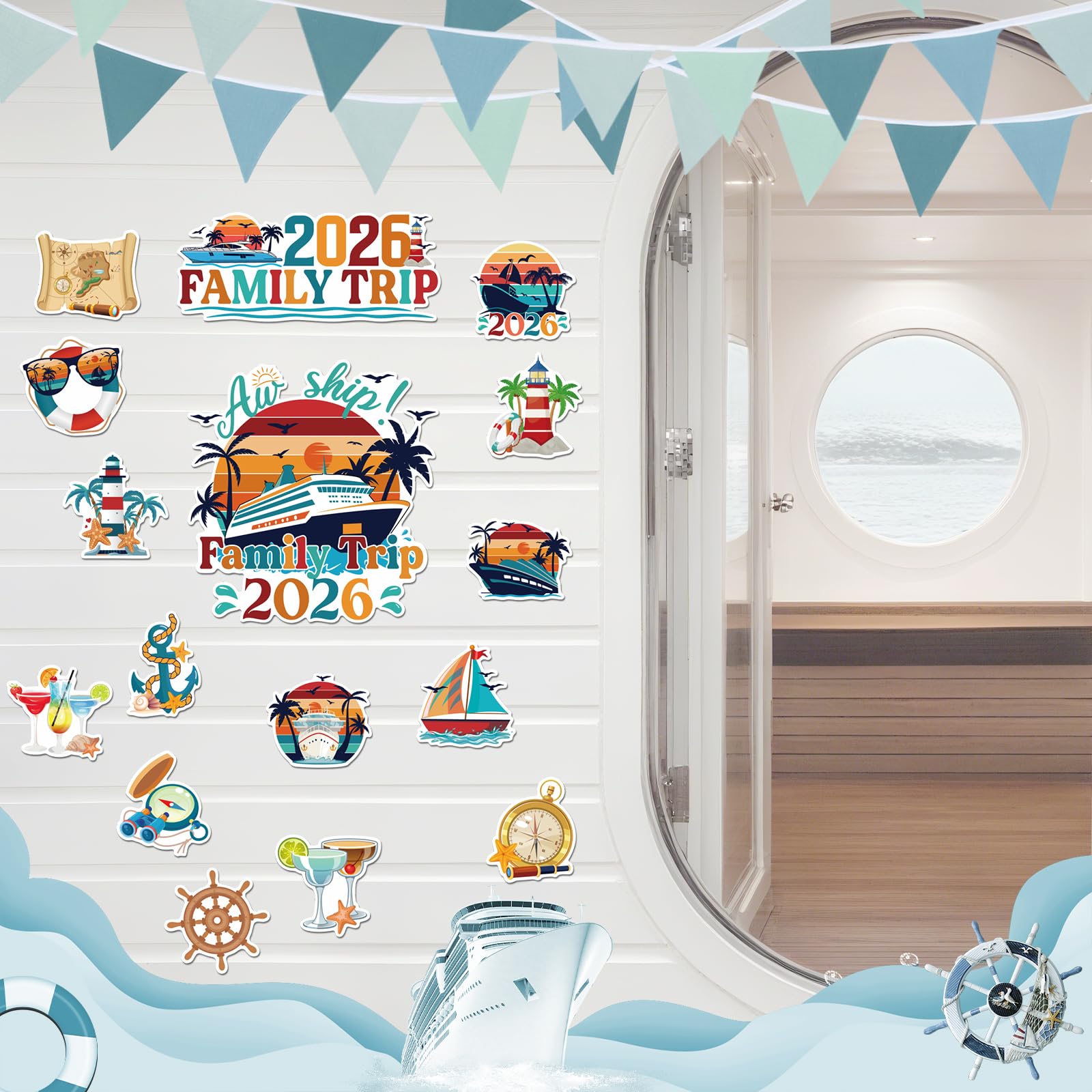 Dazoratix magnet with 2026 copy highlights family trip vibes for any door.