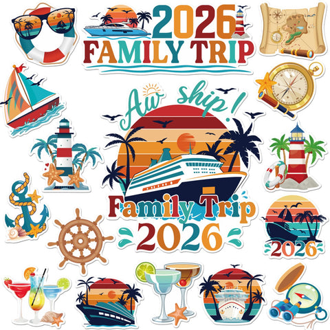 Dazoratix retro cruise magnet with cruise ship pattern for door decor and seaside vibes.