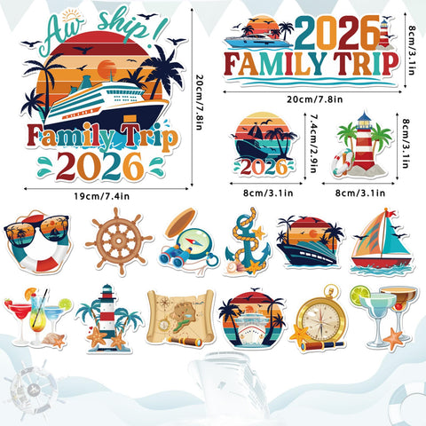 Dazoratix retro magnet featuring palm trees design adds tropical flair to cabin doors.