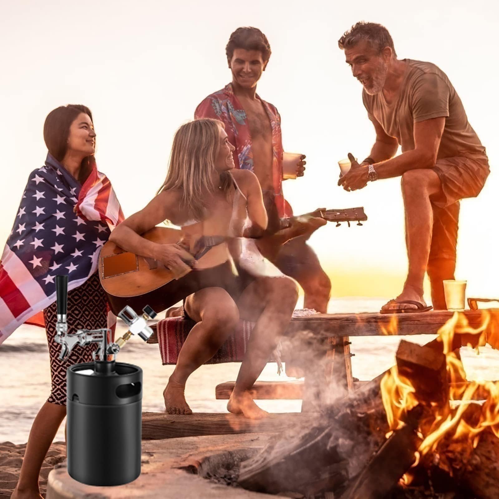 Dbgogo compact regulator for outdoor dispensing beer, cold brew, or soda.