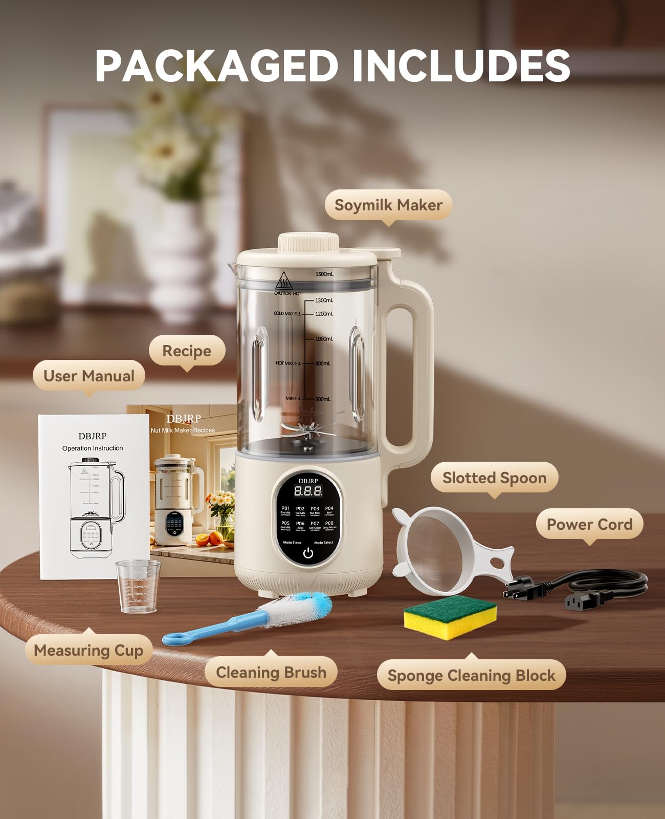 DBJRP 44oz capacity used for breakfast smoothies serving a family.