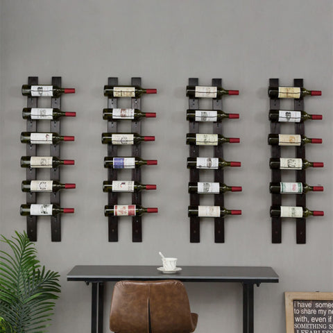 DCIGNA red wine color rack on wall suitable for diverse vintages.