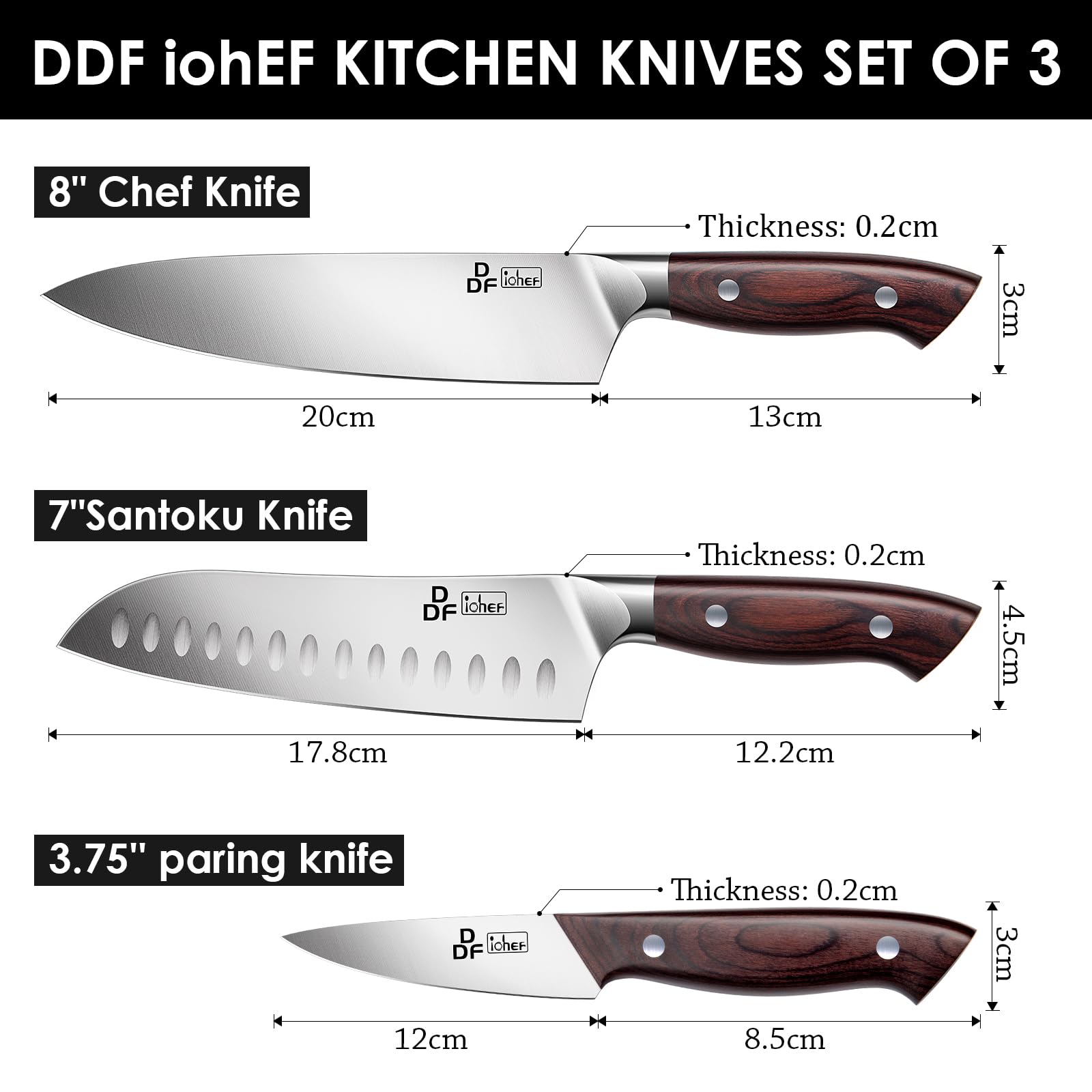 DDF iohEF full-tang double-riveted build for lasting stability