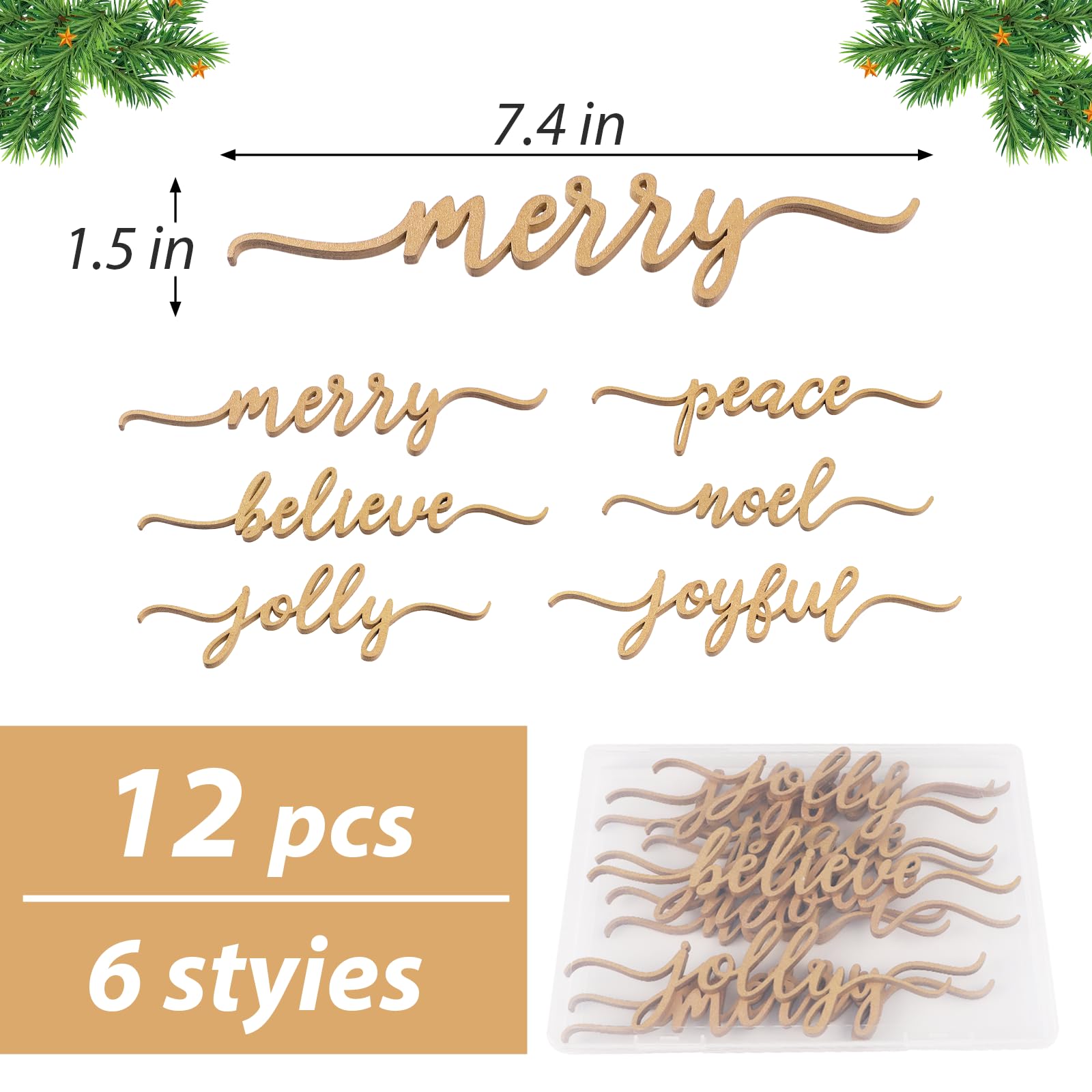 DDLP Joyful wood cutout shines as an elegant place card at gatherings.