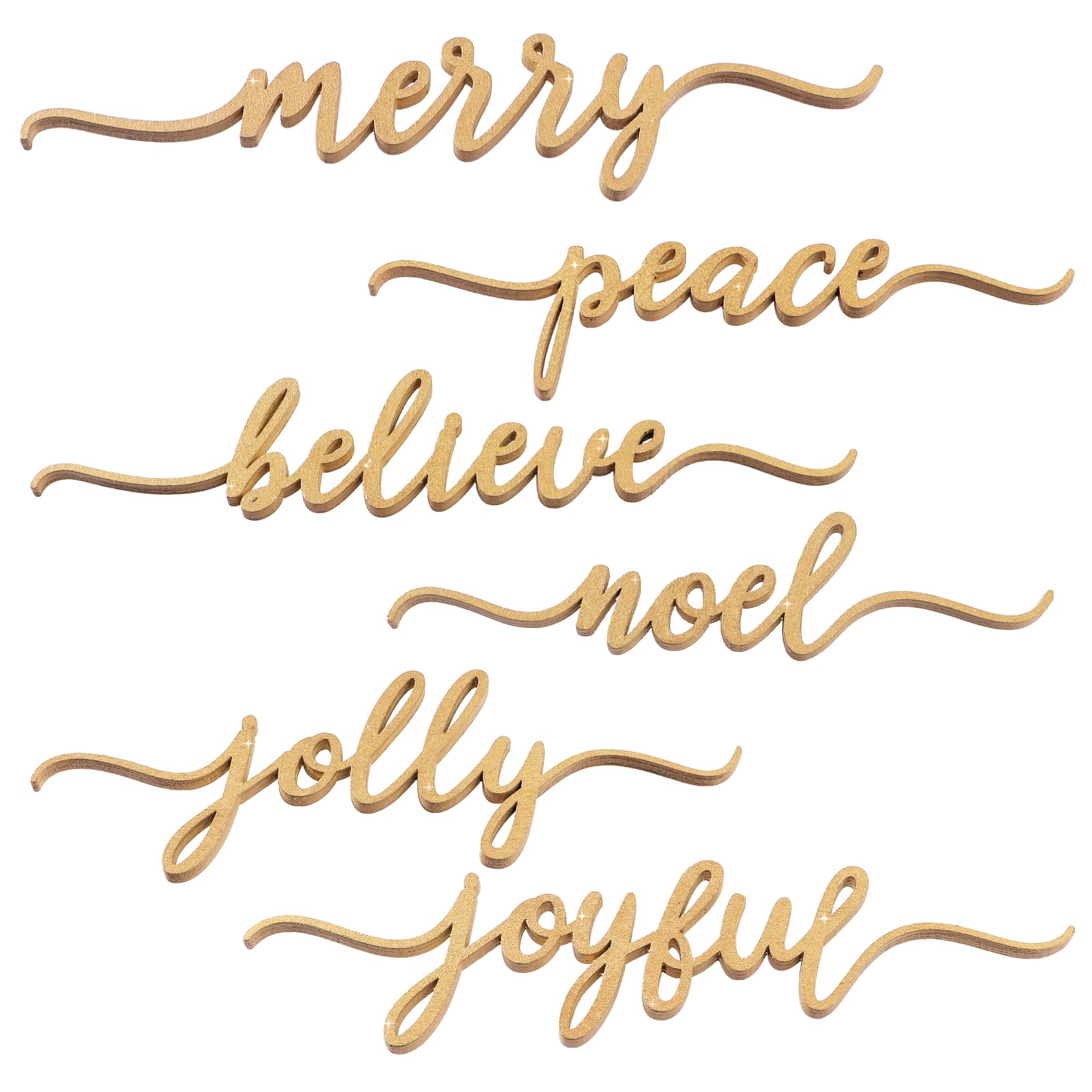 DDLP Merry wood cutout plate decor adds festive charm to holiday tables.