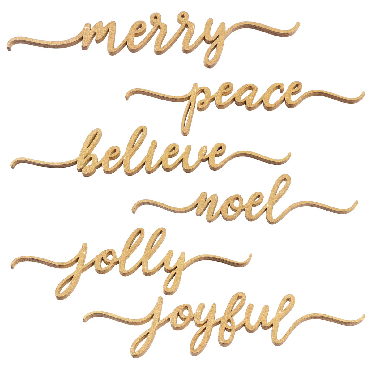 DDLP Merry wood cutout plate decor adds festive charm to holiday tables.