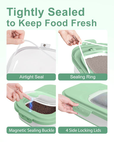 DDMOMMY airtight locking lid keeps contents fresh and moisture-free