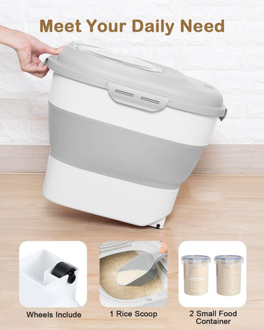 DDMOMMY airtight sealing system protects contents from moisture and odors.
