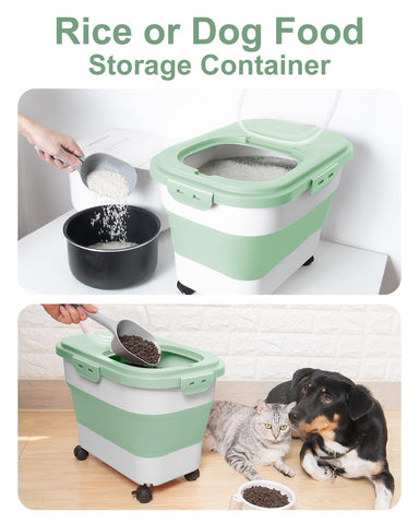 DDMOMMY container includes scoop and cup for easy portioning