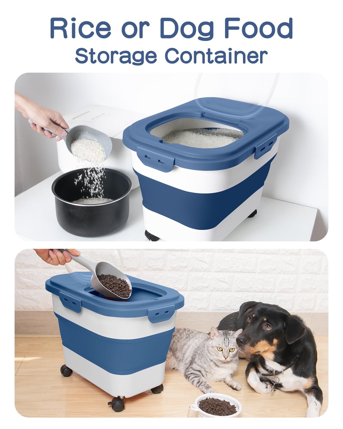 DDMOMMY detachable-wheels: smooth mobility for heavy bags and shelves.