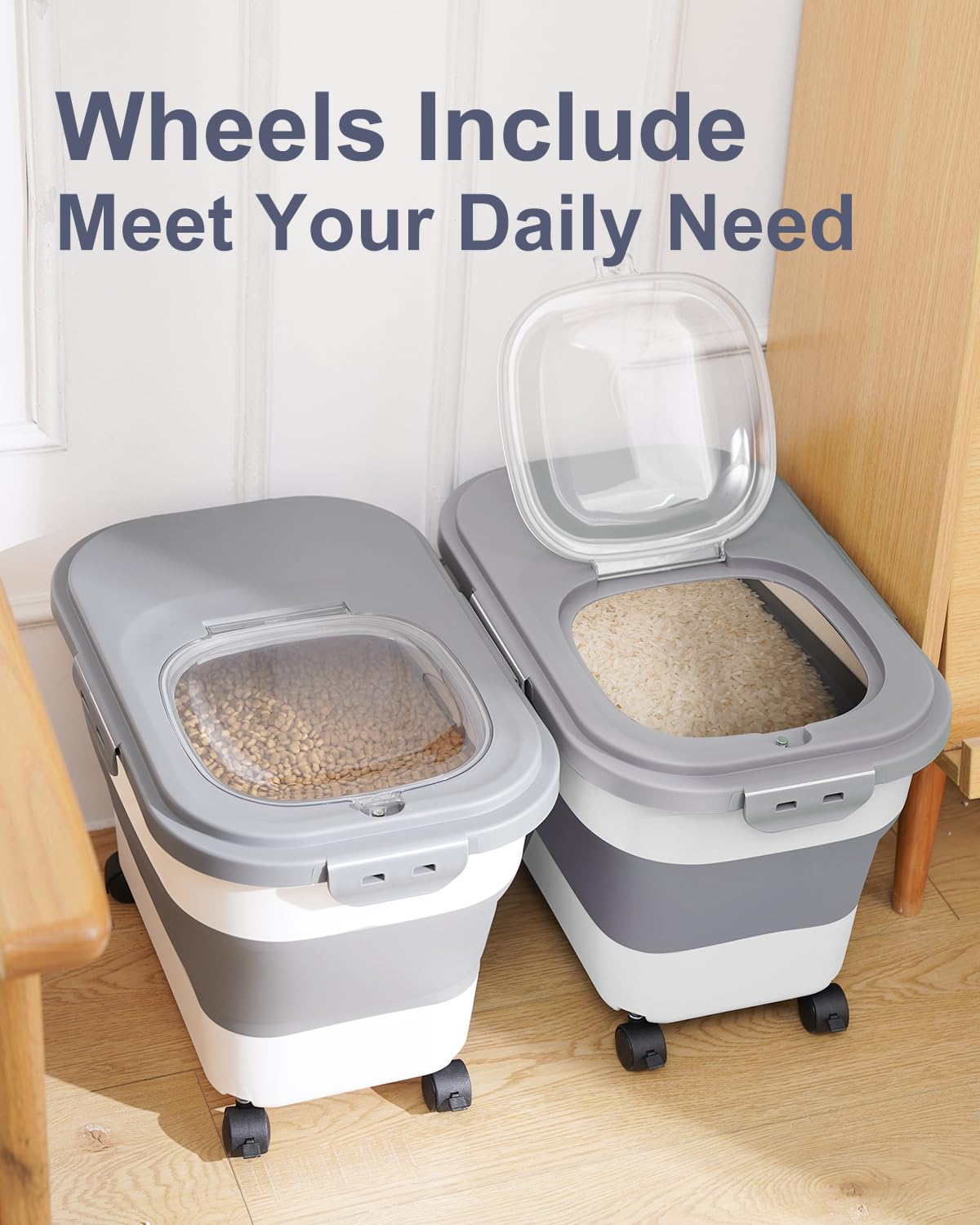 DDMOMMY large-capacity storage for pet food and grains