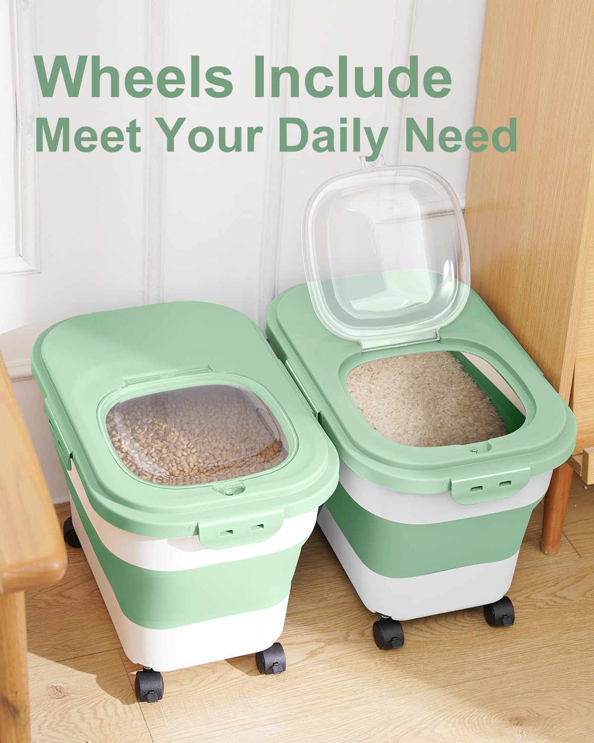 DDMOMMY versatile storage for rice, pet food, and flour
