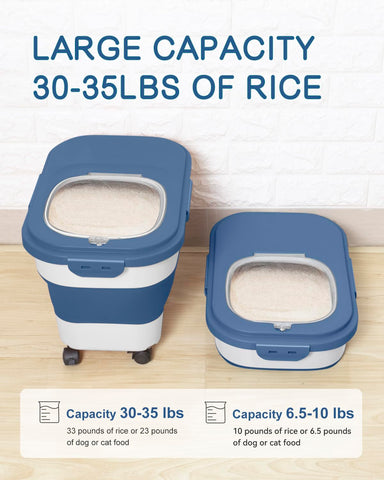 DDMOMMY rice-storage-container-folded-size: compact footprint for small kitchens.