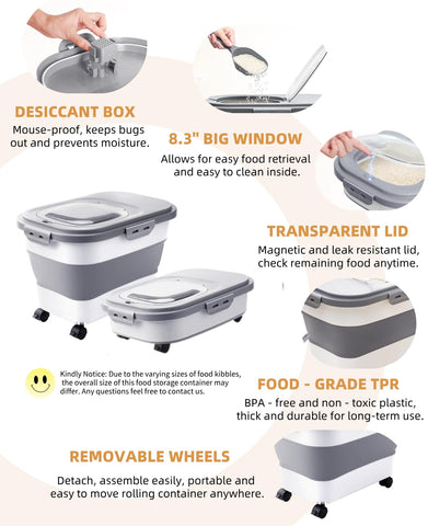 DDMOMMY versatile storage for rice, flour, and other dry goods