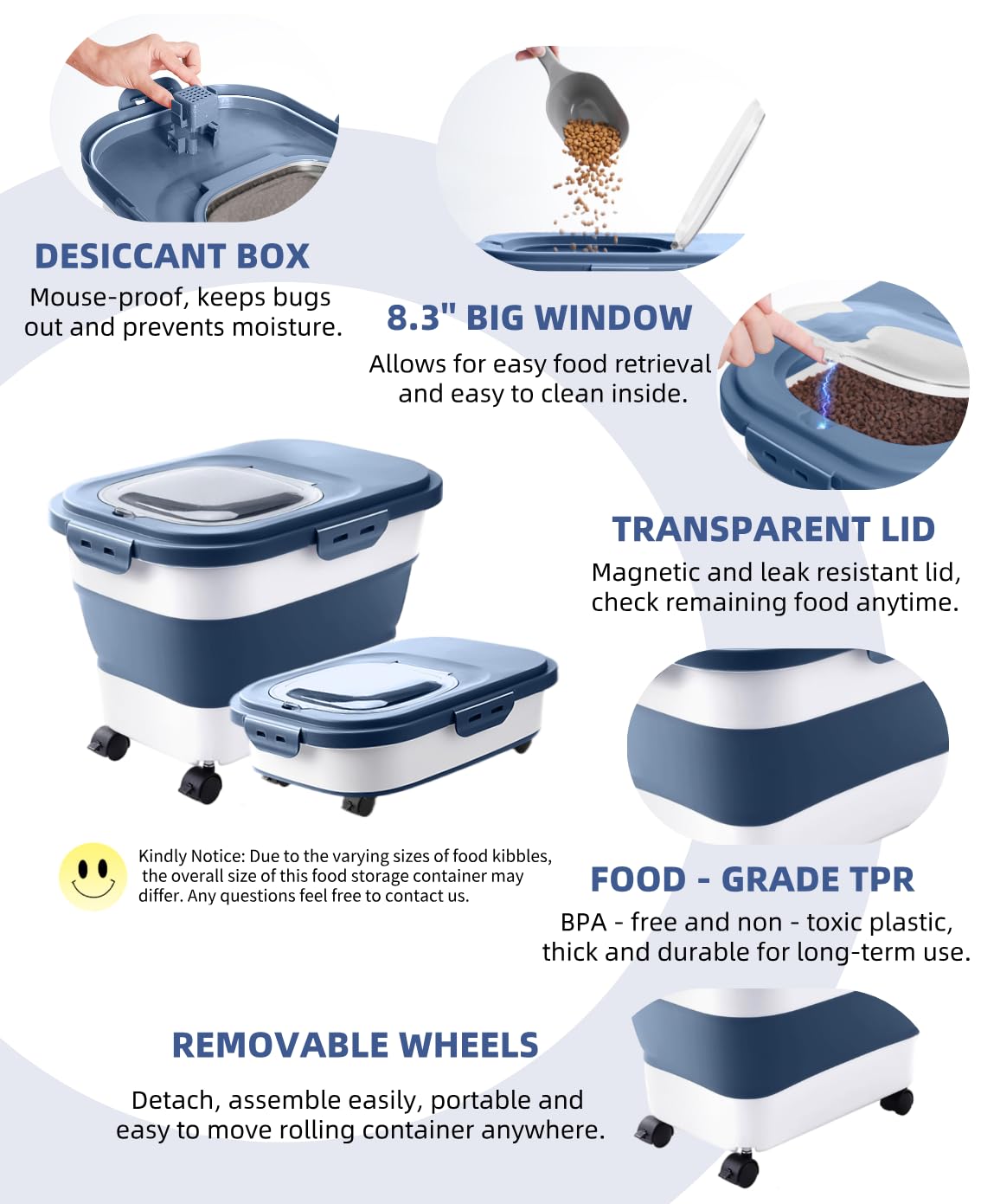 DDMOMMY versatile-storage-bin: fits rice, flour, corn, and more.