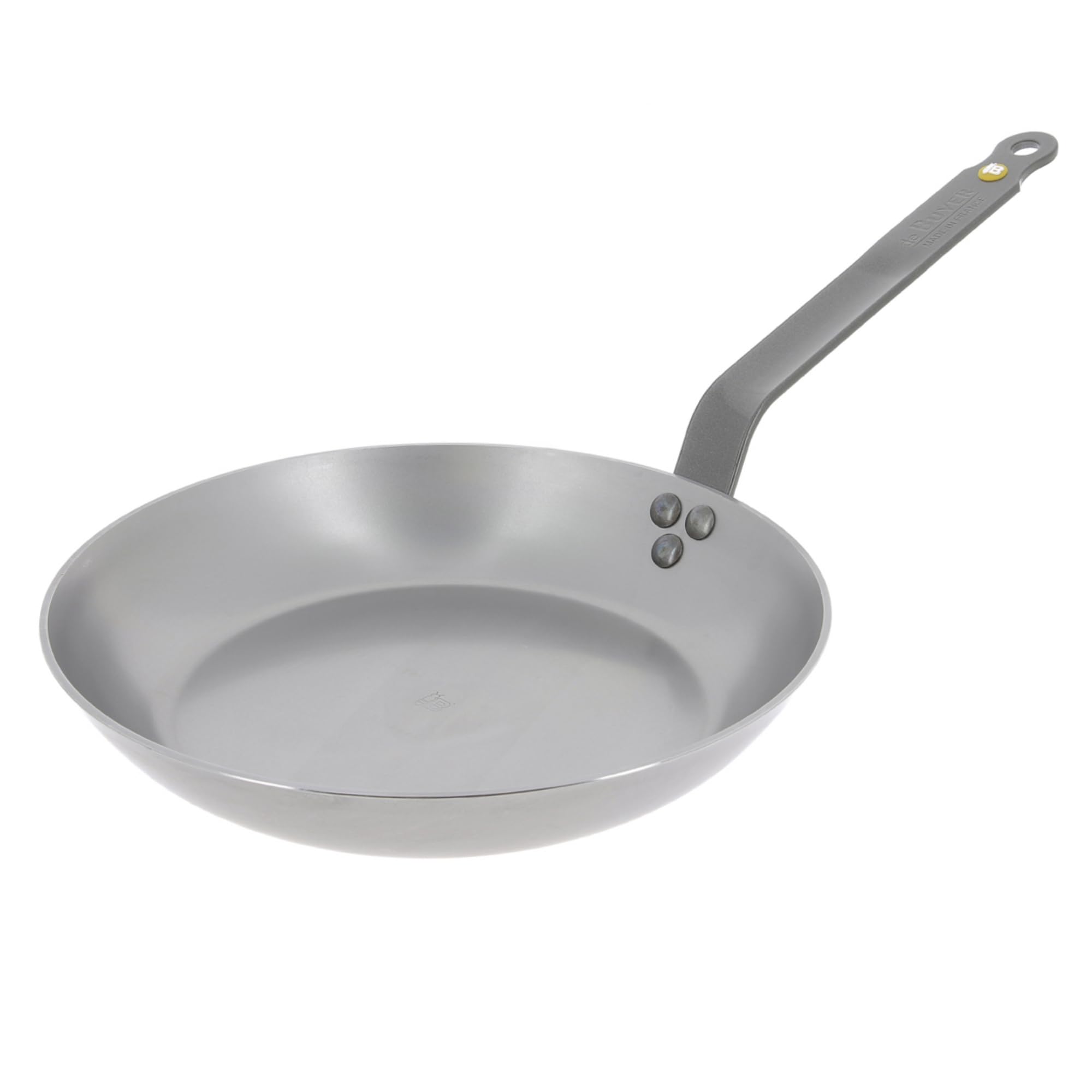 de Buyer MINERAL B carbon steel fry pan top view ideal for searing and sautéing