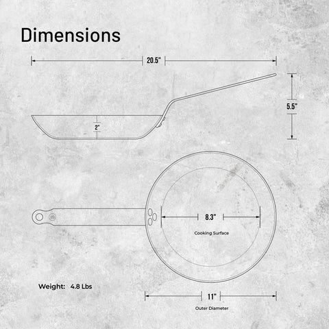 de Buyer MINERAL B is induction compatible for versatile stovetop use
