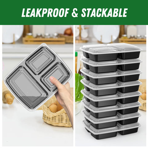 Dealusy freezer-safe design preserves freshness when stacking in the freezer.