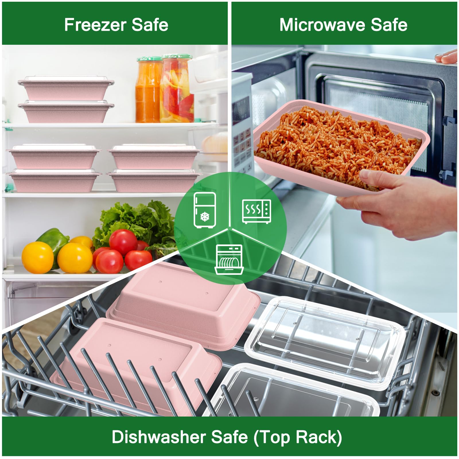 Dealusy BPA-free food-grade plastic ensures safe reheating and daily reuse.