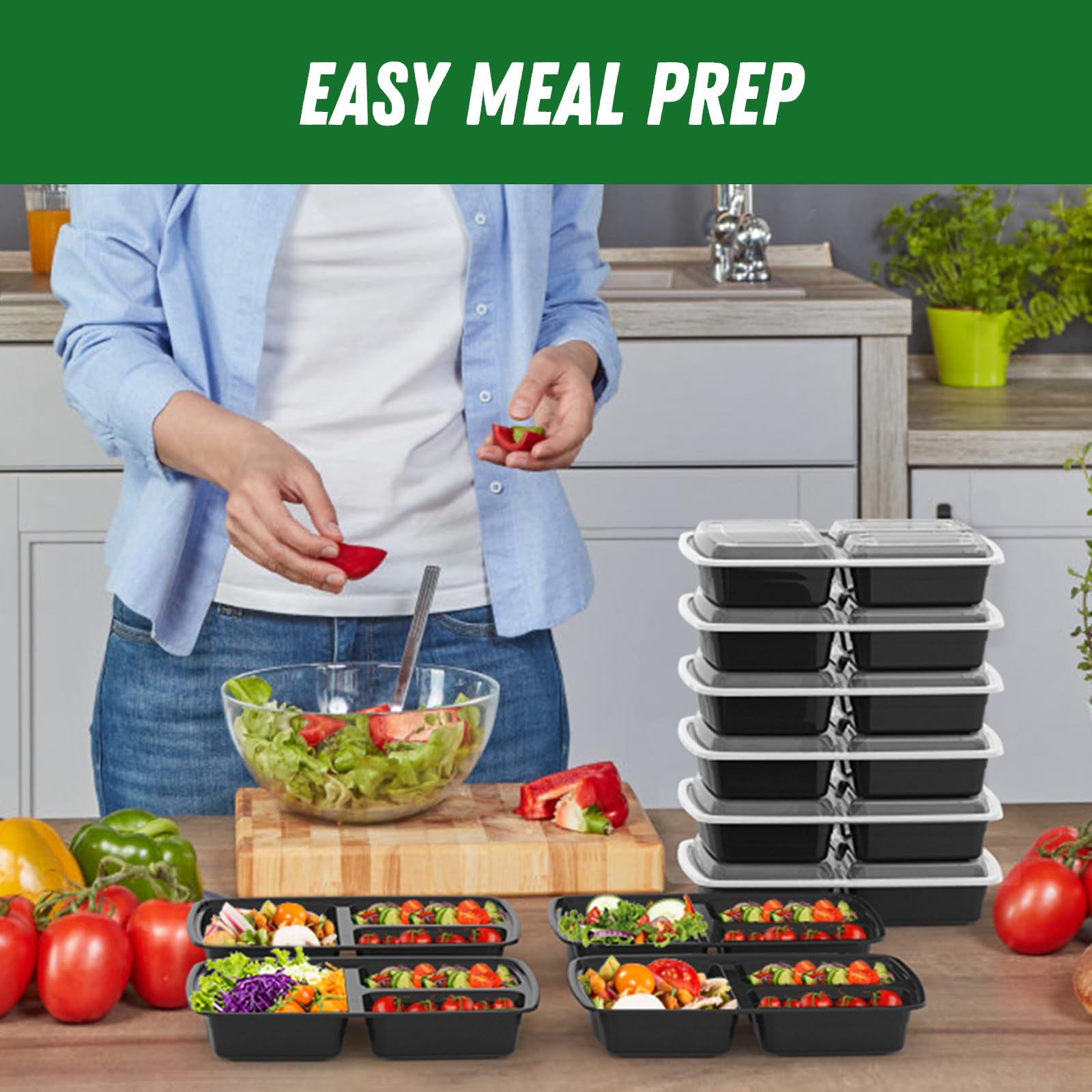 Dealusy 50-pack value for bulk meal prep and leftovers on the go.