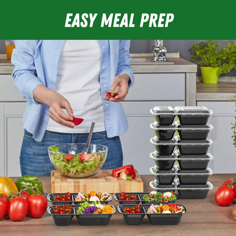 Dealusy takeout containers support portion control for balanced meals.