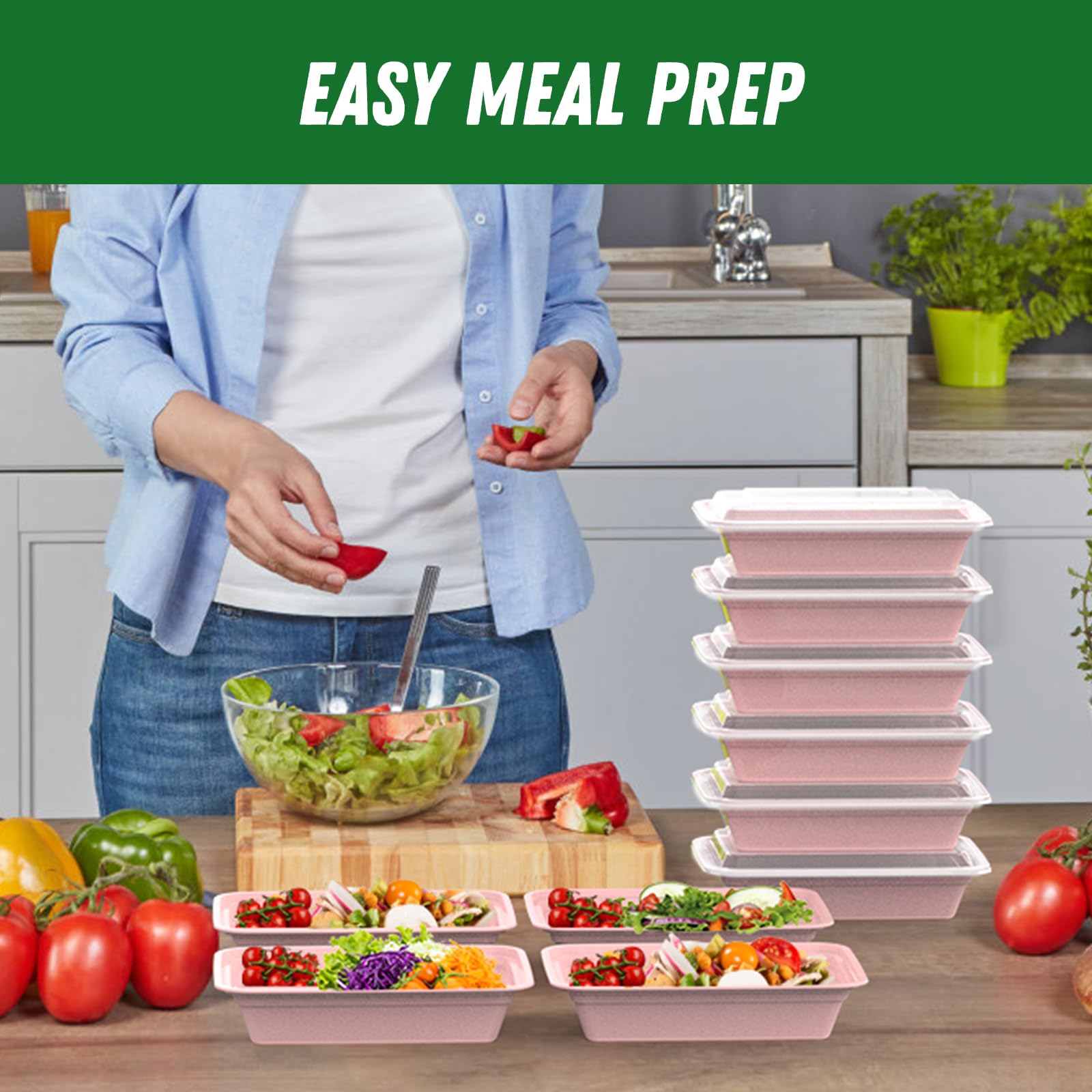 Dealusy takeout storage pans keep meals organized for school, work, and travel.