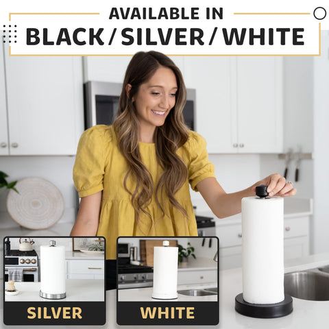 Sleek silver finish complements contemporary décor in any room