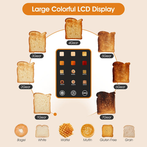 Dear Morning 6 shade settings visual offering light to deep browning options