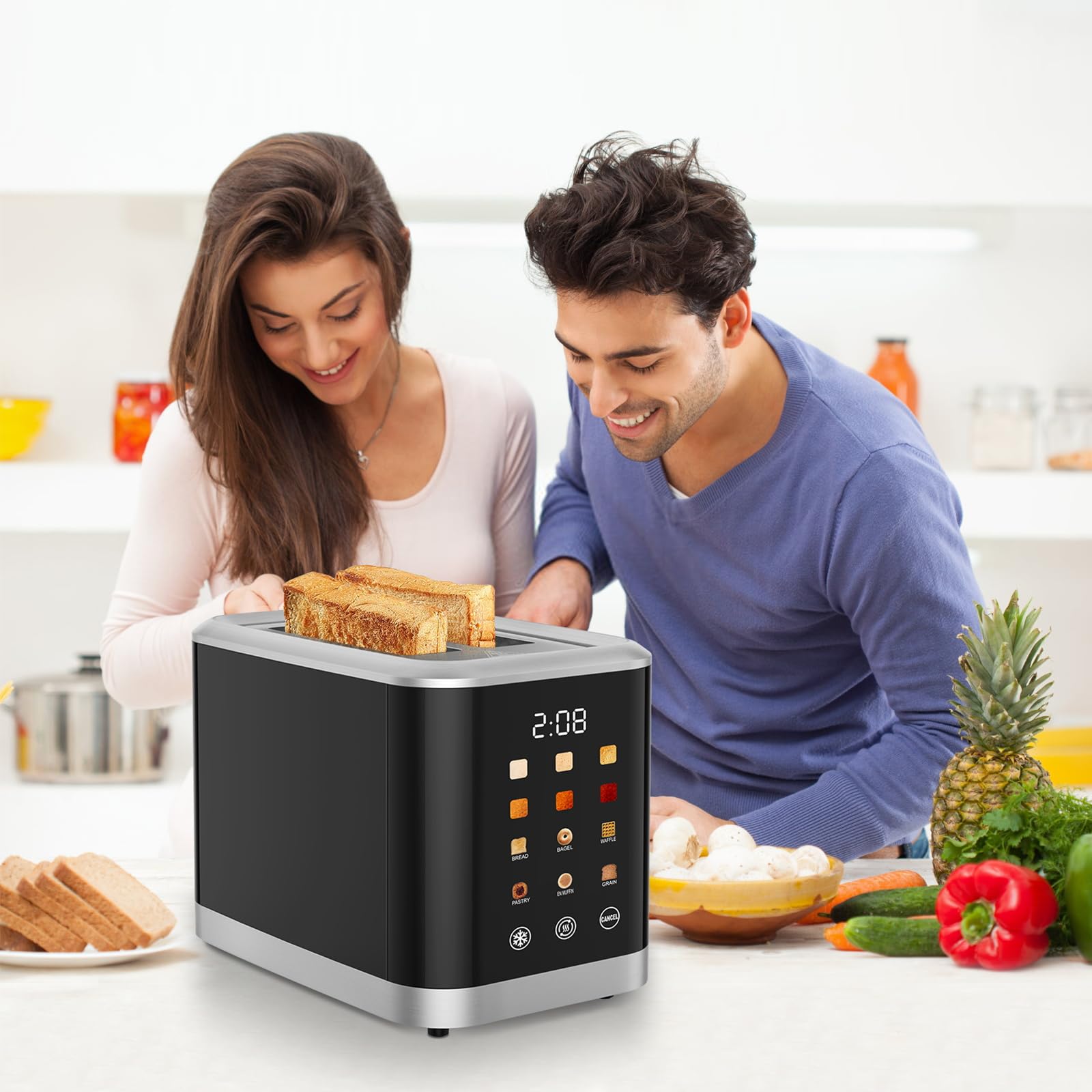 Dear Morning 900W quick-toasting feature reduces morning wait times