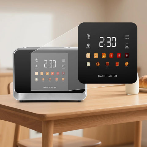 Dear Morning toaster defrost function gently wakes frozen bread for quick breakfasts.