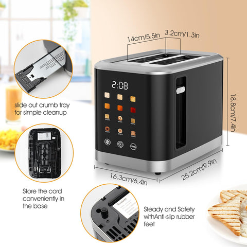 Dear Morning wide-slot toaster ideal for bagels and defrosted bread