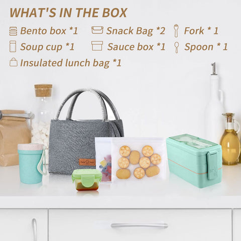 DearHomie Bento Box leakproof lid prevents spills during commute and travel.