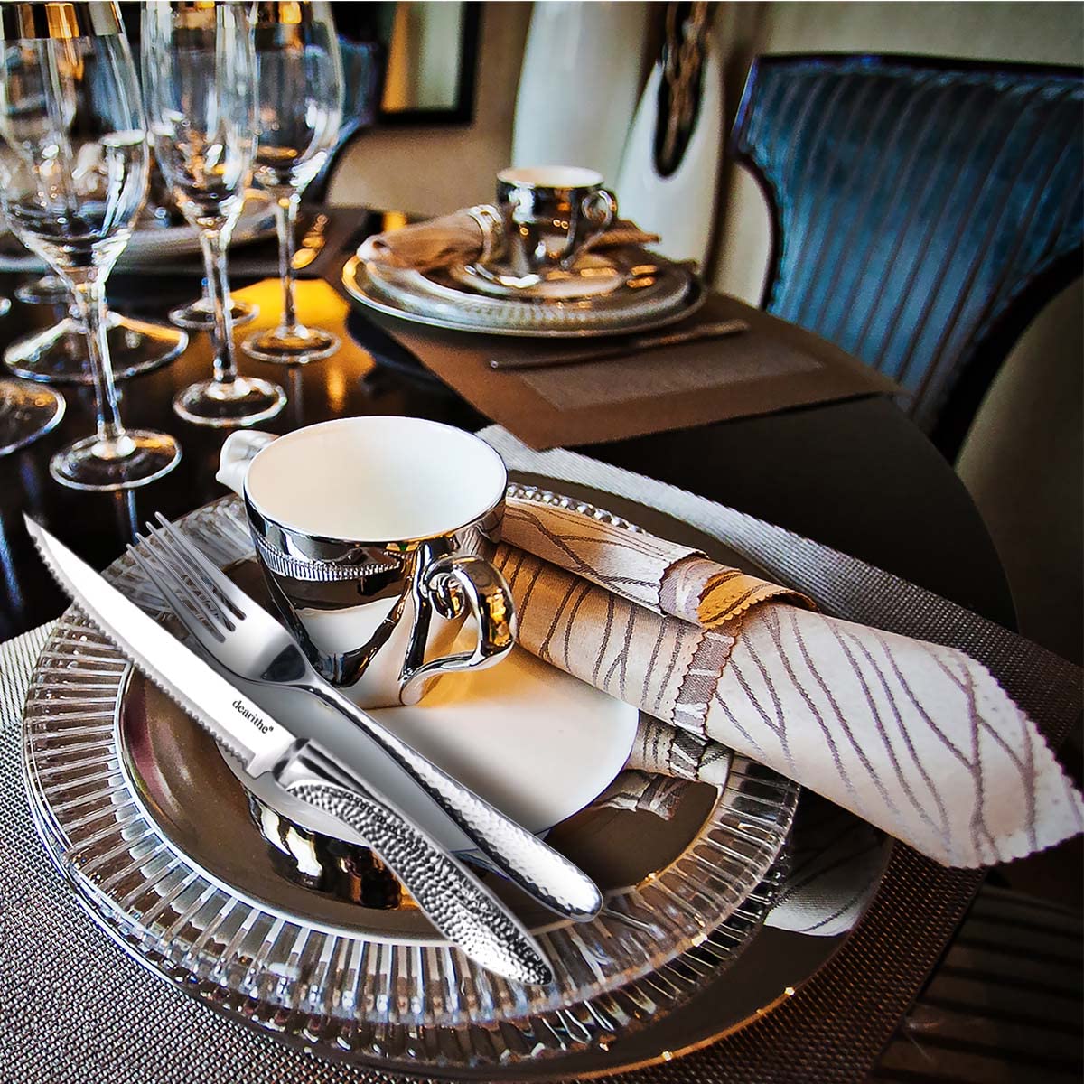 dearithe steak knives ideal for carving beef and roasts