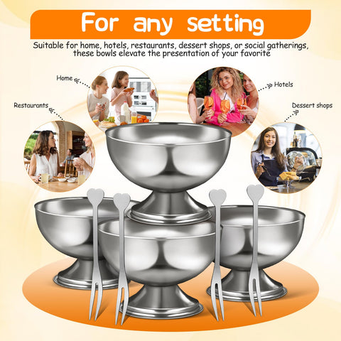DEARMAMY round pedestal dessert bowl for salads