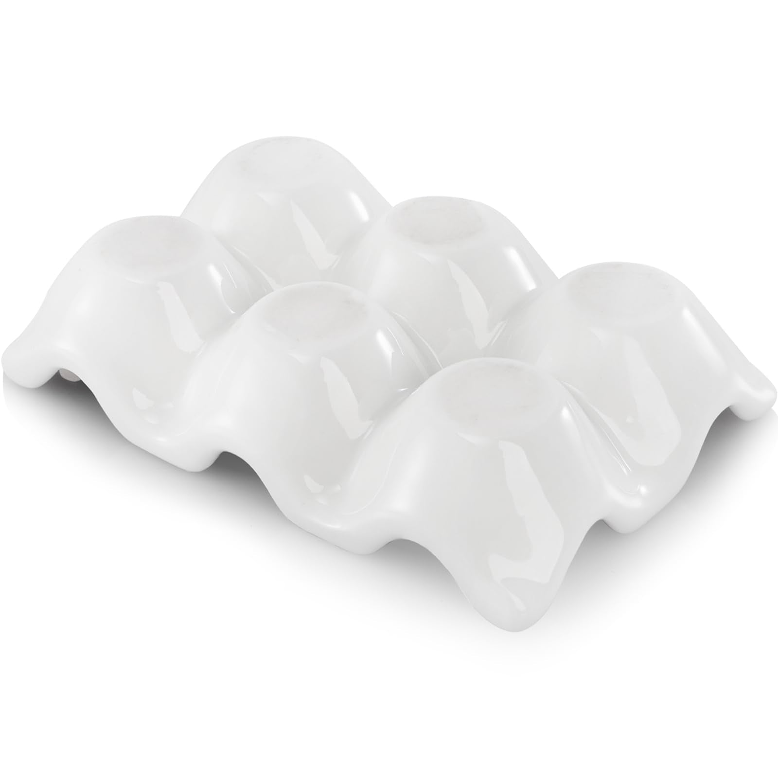 DEAYOU 6-slot tray holds standard eggs and small treats securely.