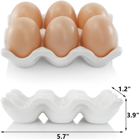 DEAYOU egg container on countertop for easy egg access and display.