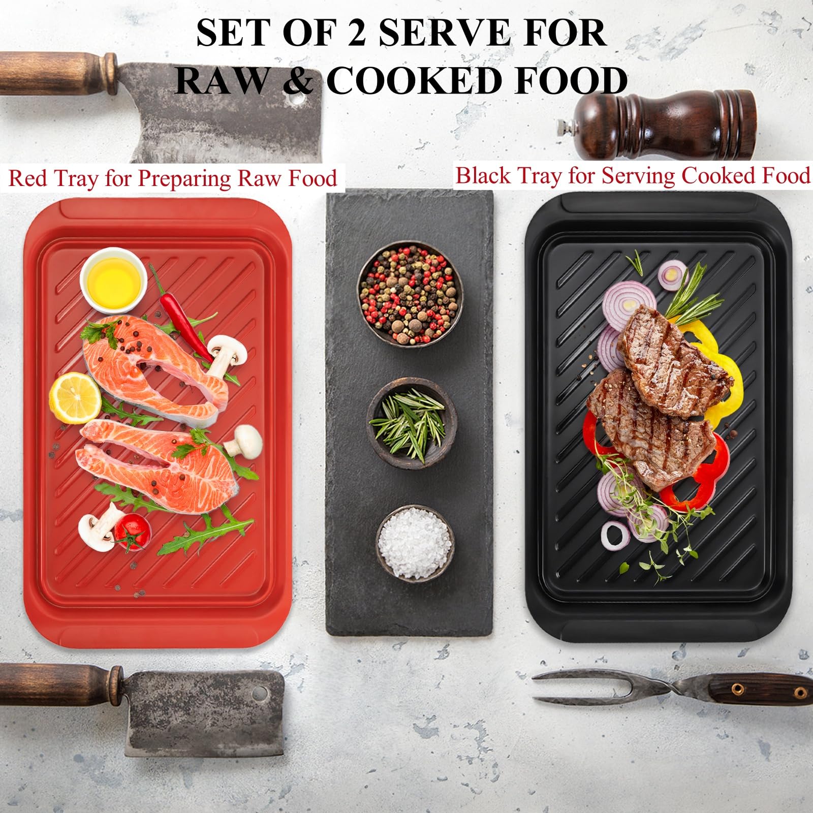 DEAYOU dishwasher safe trays simplify cleanup after barbecues