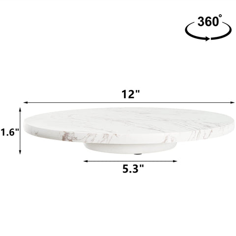 DEAYOU Marble Lazy Susan rotates silently to keep treats within reach